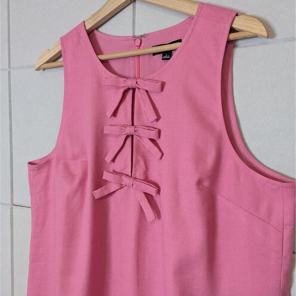 NWT J. Crew linen blend bow front sleeveless shift dress - Picture 3 of 8